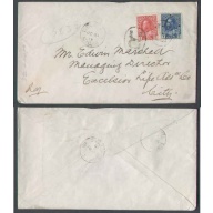 Canada-cover #5954-2c+5c regd -York Cnty-Toronto,Ont - Oc 31 1913