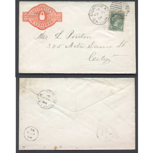 Canada-cover #4684-2c letter-Montreal,Canada-Jy 31 1894-Illustrated advertising -