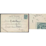 Canada-cover #5652-1c-Father Point,Que-Jul 10 1907-viewside-Romouski Seminaire