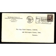 Canada-cover 4257-2c-kgv-york-cnty-toronto ont-feb-11-1932-drop-letter-rate-