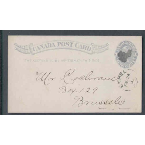 Canada-cover #9781-1c QV p/c-Huron Cnty-Ethel,Ont single broken circle-Fe 24 1893