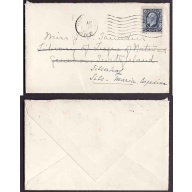 Canada-#9578 - 5c KGV medallion to Switzerland and re-directed-Frontenac Cty-