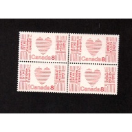 CANADA MNH BLOCK OF 4 SCOTT # 560i DULL PAPER