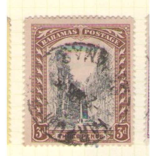 Bahamas Sc  59 1919 3d brown & black Queen's Staircase stamp used