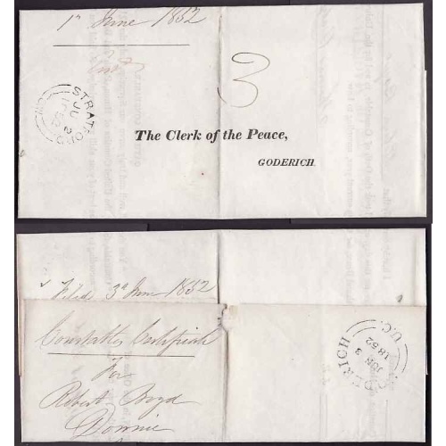 Canada-cover #10080-Constables Certificate-rated 3-Perth County-Stratford,Ont