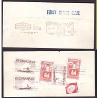 Canada-cover #10344-3c+10c(3)+25c(2)+29c meter-tag-York Cnty-Toronto-H/S "FIRST