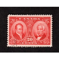 CANADA USED 30 CENT BROWN CARMINE HISTORICAL ISSUE # 148 VF