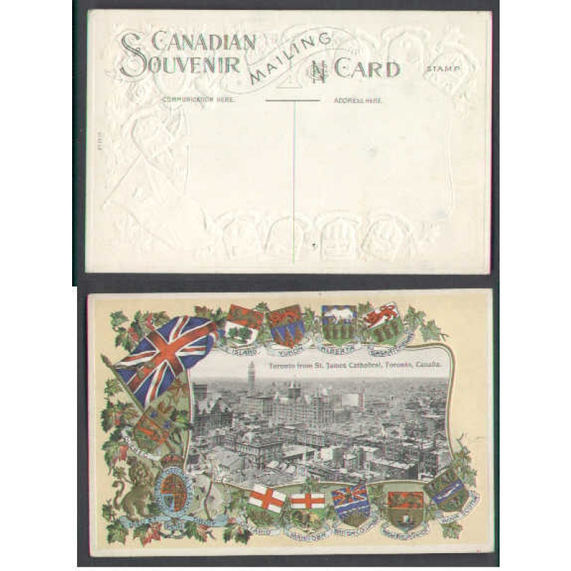 Canada-cover #5430 -unused patriotic-shows St. James Cathedral , Toronto , Ont-