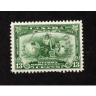 CANADA USED 13 CENT DEEP GREEN BRITANNIA # 194 VF
