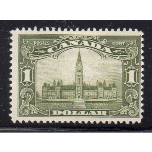 Canada Sc 159 1929 $1 Parliament Building stamp mint