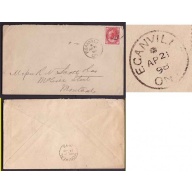 Canada-#9325 - 3c Leaf - Renfrew County - Eganville , Ont - * Ap 21 1898 - unusual