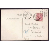 Canada-#9702 - 2c KEVII on p/c to England - Quebec , Canada duplex - My 22 1905