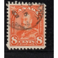 Canada Sc 172 1930 8 c red orange George V stamp used