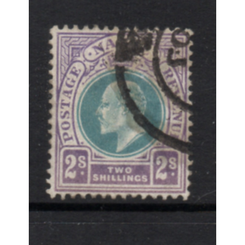 Natal Sc 91 1902 2/ violet & blue green E VII stamp used