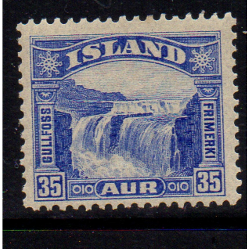 Iceland Sc 172 1931 35 aur Golden Falls stamp mint
