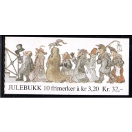 Norway Scott 1000a 1991 Christmas stamp booklet mint NH