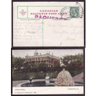 Canada-cover #10119-1c Edward-p/c-posted on the Boston to Yarmouth Ferry-H/S "PA