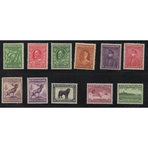 Newfoundland Sc 183//196 no 192 stamp set mint