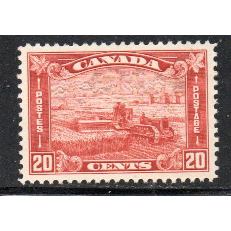 Canada Sc 175 1930 20c harvesting grain stamp mint VF