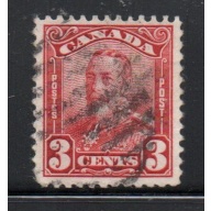 Canada Sc 151 1928 3c dark carmine G V scroll issue stamp used