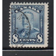 Canada Sc 154 1928 8c blue G V scroll issue stamp used