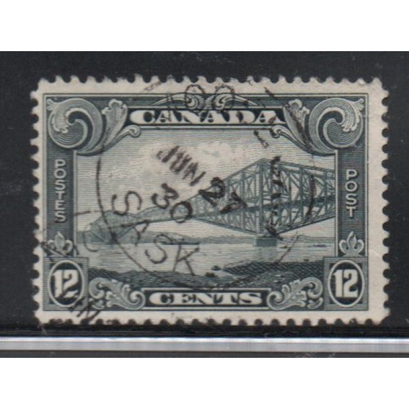 Canada Sc 156 1929 12 c Quebec Bridge stamp used