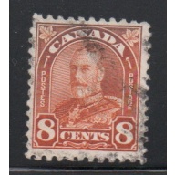 Canada Sc 172 1930 8c red orange G V arch issue stamp used