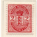 Danish West Indies Sc 29 1903 2 c carmine seal  stamp mint