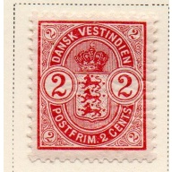 Danish West Indies Sc 29 1903 2 c carmine seal  stamp mint