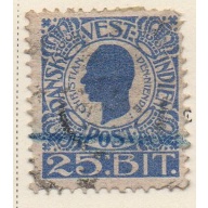 Danish West Indies Sc 34 1905 25 bit Christian IX stamp used