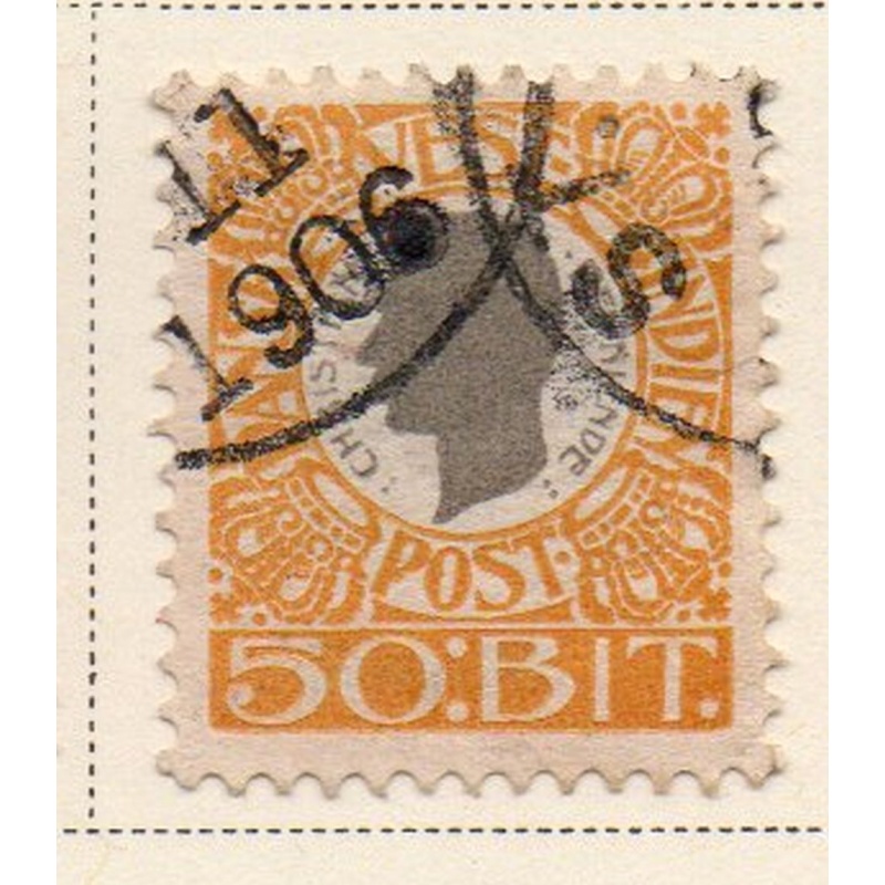 Danish West Indies Sc 36 1905 50 bit Christian IX stamp used