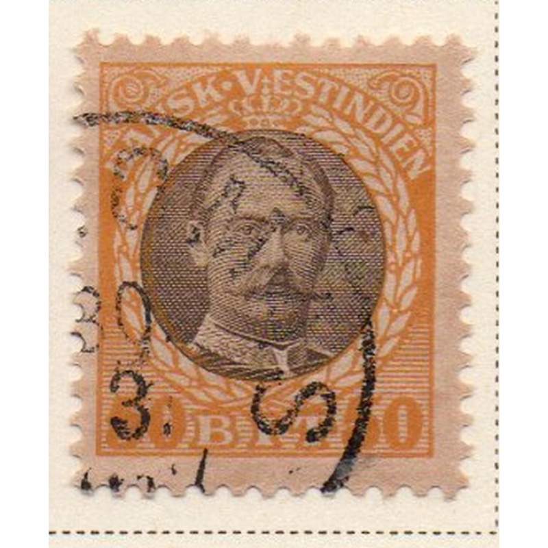 Danish West Indies Sc 50 1908 50 bit Frederik VIII stamp used