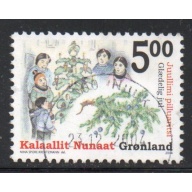 Greenland Sc 439 2004 5.0 kr Christmas stamp used