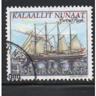 Greenland Sc 338 1998 4.5 kr ship "Gertrud Rask" stamp used