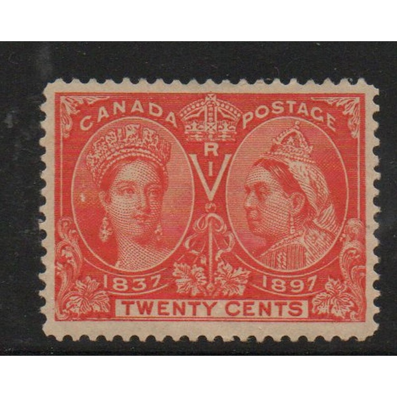 Canada Sc 59 1897 20c Victoria Jubilee stamp mint