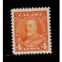 Canada Sc 220 1935 4c Yellowish Orange George V stamp mint NH