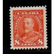 Canada Sc 222 1935 8c deep orange George V stamp mint NH