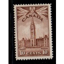 Canada Sc 257 1942 10c Parliament Building stamp mint NH
