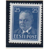 Estonia Sc 128 1938 25m dark blue President Pats stamp mint