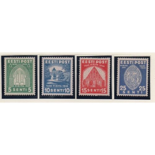 Estonia Sc 134-137 1936 St Brigitta Convent stamp set mint