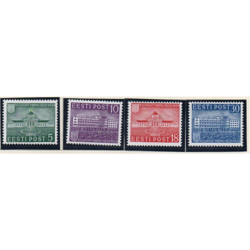 Estonia Sc  144-47 1939 Parnu Baths & Health Resort stamp set mint