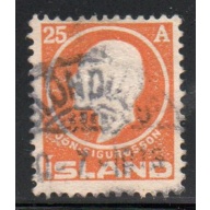 Iceland Sc 91 191125 aur Jon Sigurdsson stamp used