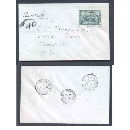 Canada-cover #9747-14c Tank registered-Capreol & Armstrong SW / RPO[ O56