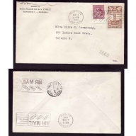 Canada-cover #14170-3c+10c regd-York Cnty-Toronto,Ontario-Aug 11 1945