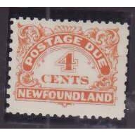 Newfoundland-Sc#J4- id70-unused NH og 4c Postage Due-1939-perf 11x9-