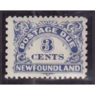 Newfoundland-Sc#J3a- id71-unused og VLH 3c postage due-perf 9x11-1939-