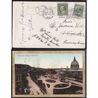 Canada-cover #10185-1c Edward-p/c-USA -re-addressed,re-mailed from Peabody
