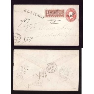 Canada-cover #14194-3c stationery+2c RLS-Elgin Cnty-Port Burwell-De 4 1880