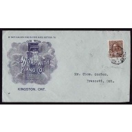 Canada-cover #12028-2c+1c Illustrated-Frontenac Cnty-Kingston,Canada-My