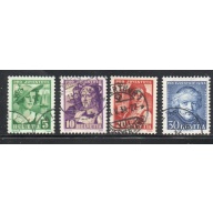 Switzerland Sc B65-68 1933 Pro Juventute Girls stamp set used